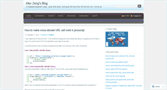 Desktop Screenshot of alexzeng.wordpress.com