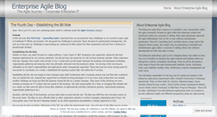 Desktop Screenshot of enterpriseagile.wordpress.com