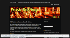 Desktop Screenshot of freshbetting.wordpress.com