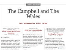 Tablet Screenshot of campbellandwales.wordpress.com