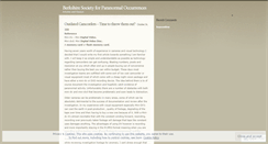 Desktop Screenshot of bspoonline.wordpress.com
