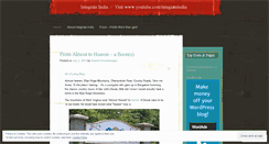 Desktop Screenshot of indianintegration.wordpress.com