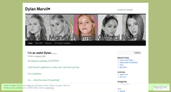 Desktop Screenshot of dylanmarvilloves.wordpress.com