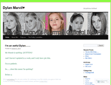 Tablet Screenshot of dylanmarvilloves.wordpress.com