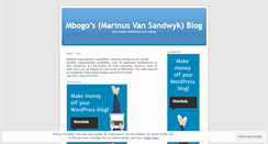 Desktop Screenshot of mbogo.wordpress.com