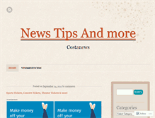Tablet Screenshot of costanews.wordpress.com