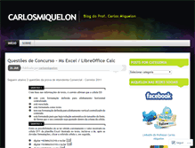 Tablet Screenshot of carlosmiquelon.wordpress.com