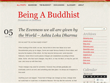 Tablet Screenshot of beingabuddhist.wordpress.com