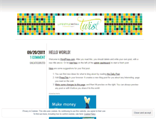 Tablet Screenshot of lifestylewithatwist.wordpress.com