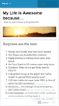 Mobile Screenshot of mylifeisawesomebecause.wordpress.com