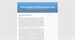 Desktop Screenshot of indianvisitinformation.wordpress.com