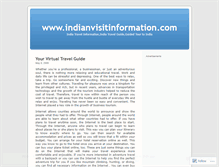 Tablet Screenshot of indianvisitinformation.wordpress.com