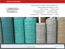 Tablet Screenshot of libreriatessile.wordpress.com