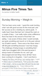 Mobile Screenshot of minus5times10.wordpress.com