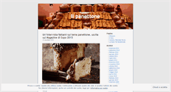 Desktop Screenshot of ilpanettone.wordpress.com