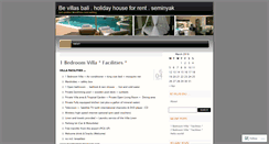 Desktop Screenshot of bevillasbali.wordpress.com