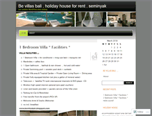 Tablet Screenshot of bevillasbali.wordpress.com