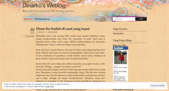 Desktop Screenshot of dinarku.wordpress.com