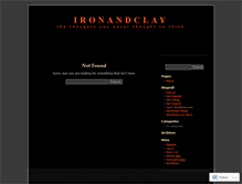 Tablet Screenshot of ironandclay.wordpress.com