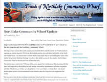 Tablet Screenshot of northlakewharf.wordpress.com