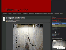 Tablet Screenshot of catedravaldes.wordpress.com