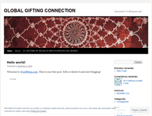 Tablet Screenshot of globalgiftingconnectionhispano.wordpress.com