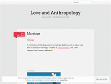 Tablet Screenshot of loveandanthropology.wordpress.com