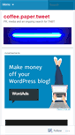 Mobile Screenshot of coffeepapertweet.wordpress.com