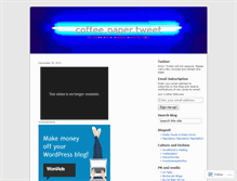 Tablet Screenshot of coffeepapertweet.wordpress.com