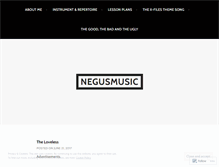 Tablet Screenshot of negusmusic.wordpress.com