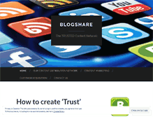 Tablet Screenshot of joinblogshare.wordpress.com