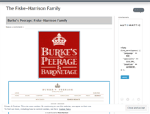 Tablet Screenshot of fiskeharrisonfamily.wordpress.com