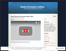 Tablet Screenshot of doylebrunsononline.wordpress.com