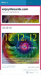 Mobile Screenshot of enjoylifecards.wordpress.com