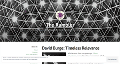 Desktop Screenshot of johnsonsrambler.wordpress.com