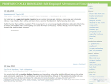 Tablet Screenshot of professionallyhomeless.wordpress.com