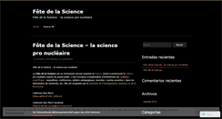 Desktop Screenshot of fetedelasciencefrance.wordpress.com