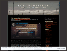 Tablet Screenshot of losincreiblesdavidvalero.wordpress.com