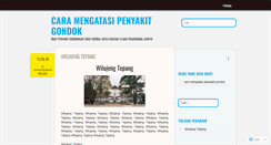 Desktop Screenshot of caramengatasipenyakitgondok.wordpress.com