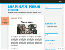 Tablet Screenshot of caramengatasipenyakitgondok.wordpress.com