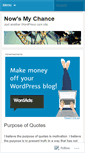 Mobile Screenshot of chanceallen.wordpress.com