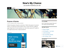 Tablet Screenshot of chanceallen.wordpress.com