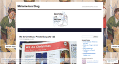 Desktop Screenshot of miriamelia.wordpress.com