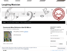 Tablet Screenshot of laughingmusician.wordpress.com