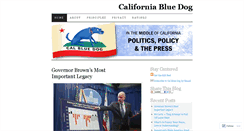 Desktop Screenshot of calbluedog.wordpress.com