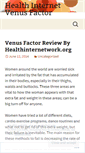 Mobile Screenshot of healthinternetvenusfactor.wordpress.com