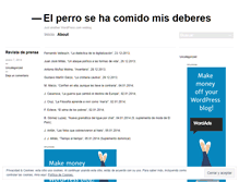 Tablet Screenshot of elperrosehacomidomisdeberes.wordpress.com