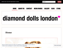 Tablet Screenshot of diamonddollsldn.wordpress.com