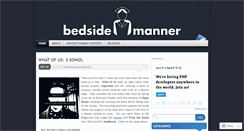 Desktop Screenshot of bedsidemannercollective.wordpress.com