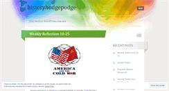 Desktop Screenshot of historyhodgepodge.wordpress.com